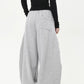 【25s Jul.】Fleece-Lined Deconstructed Blade-Cut Wide Pants