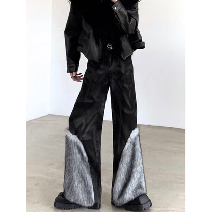 【25s Oct.】Vintage patchwork mink jeans