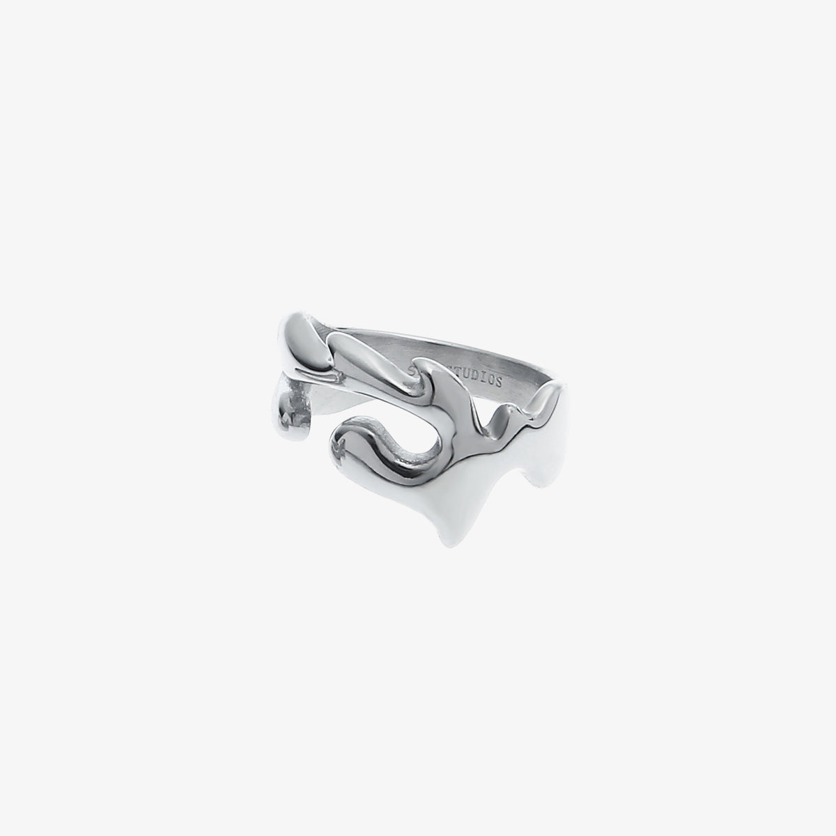 Liquid Lava Irregular Minimalist Ring