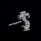 Full Diamond Retro High Street Trend Earrings