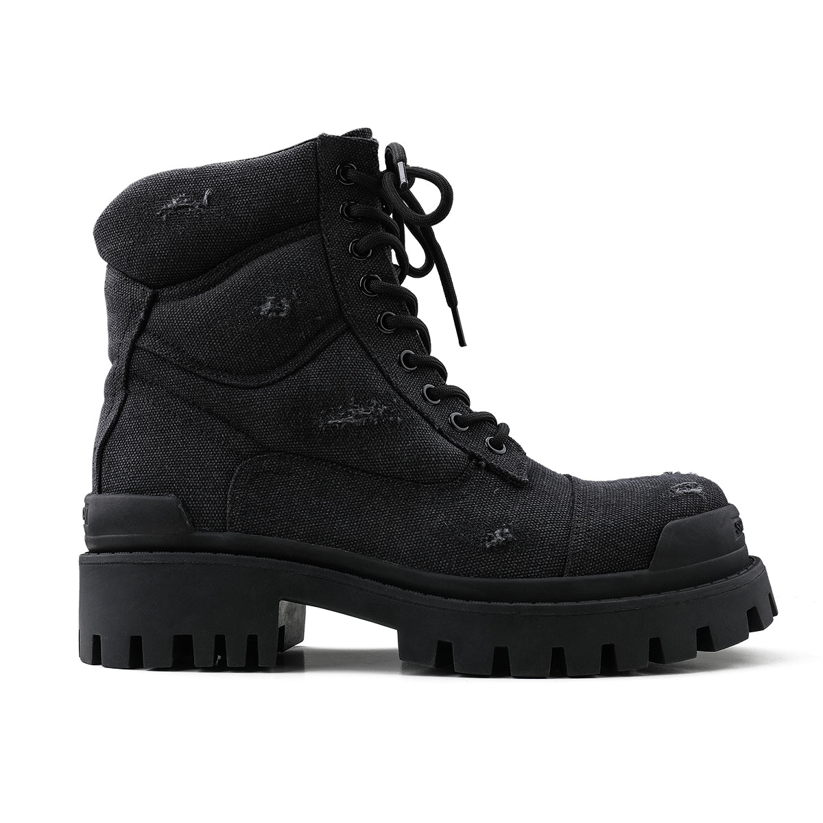 Retro Distressed Platform Martin Boots