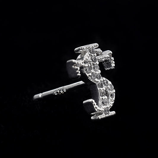 Full Diamond Retro High Street Trend Earrings