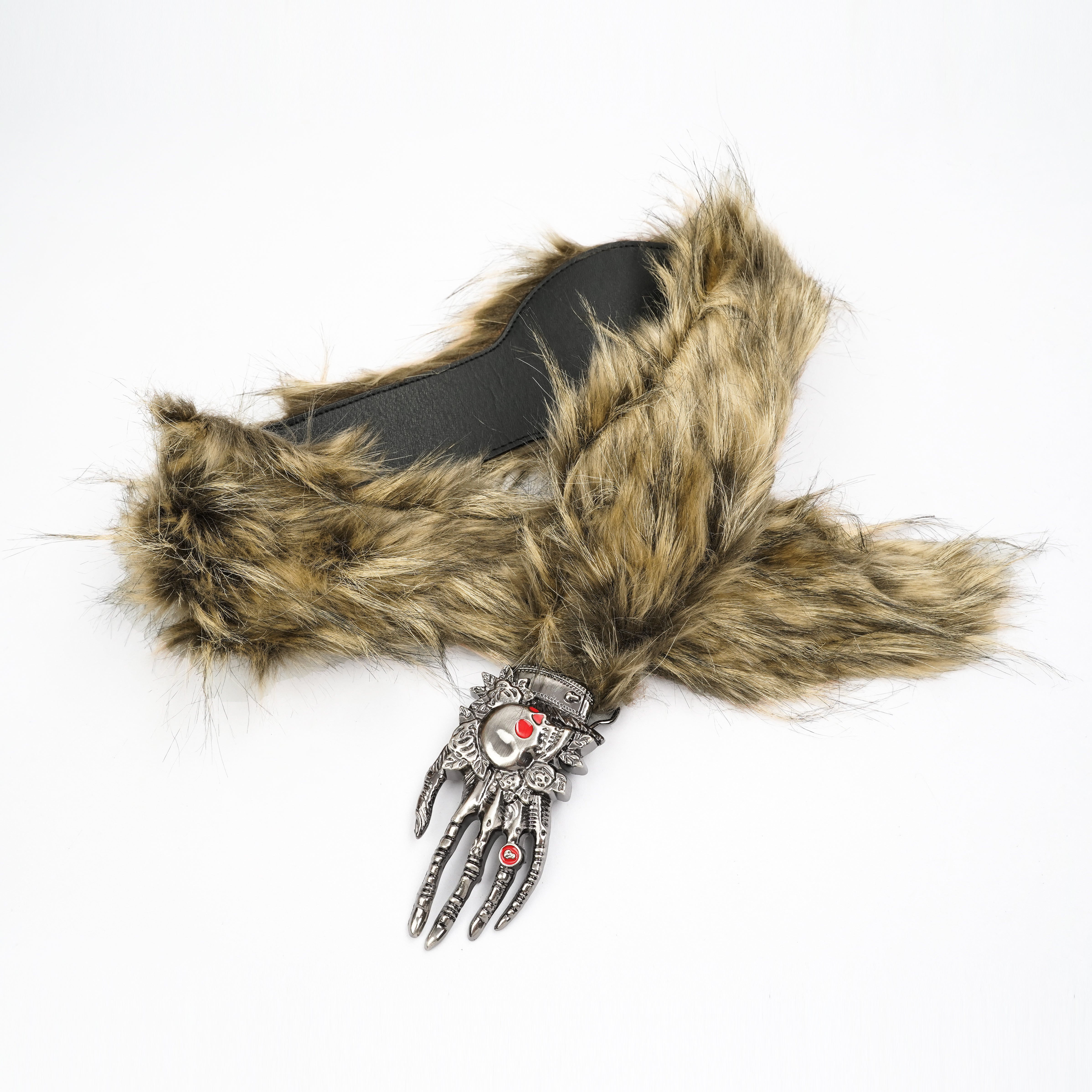 Vintage Furry Skull Belt