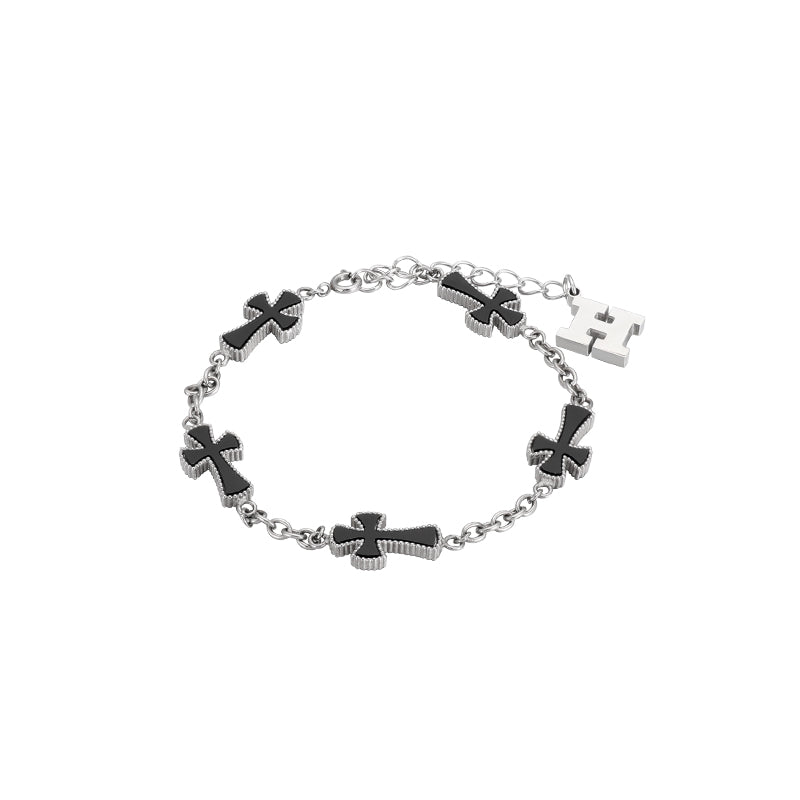 Mother-of-pearl Cross Bracelet