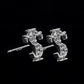 Full Diamond Retro High Street Trend Earrings