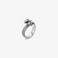 Dark Wind Snake Pattern Ring
