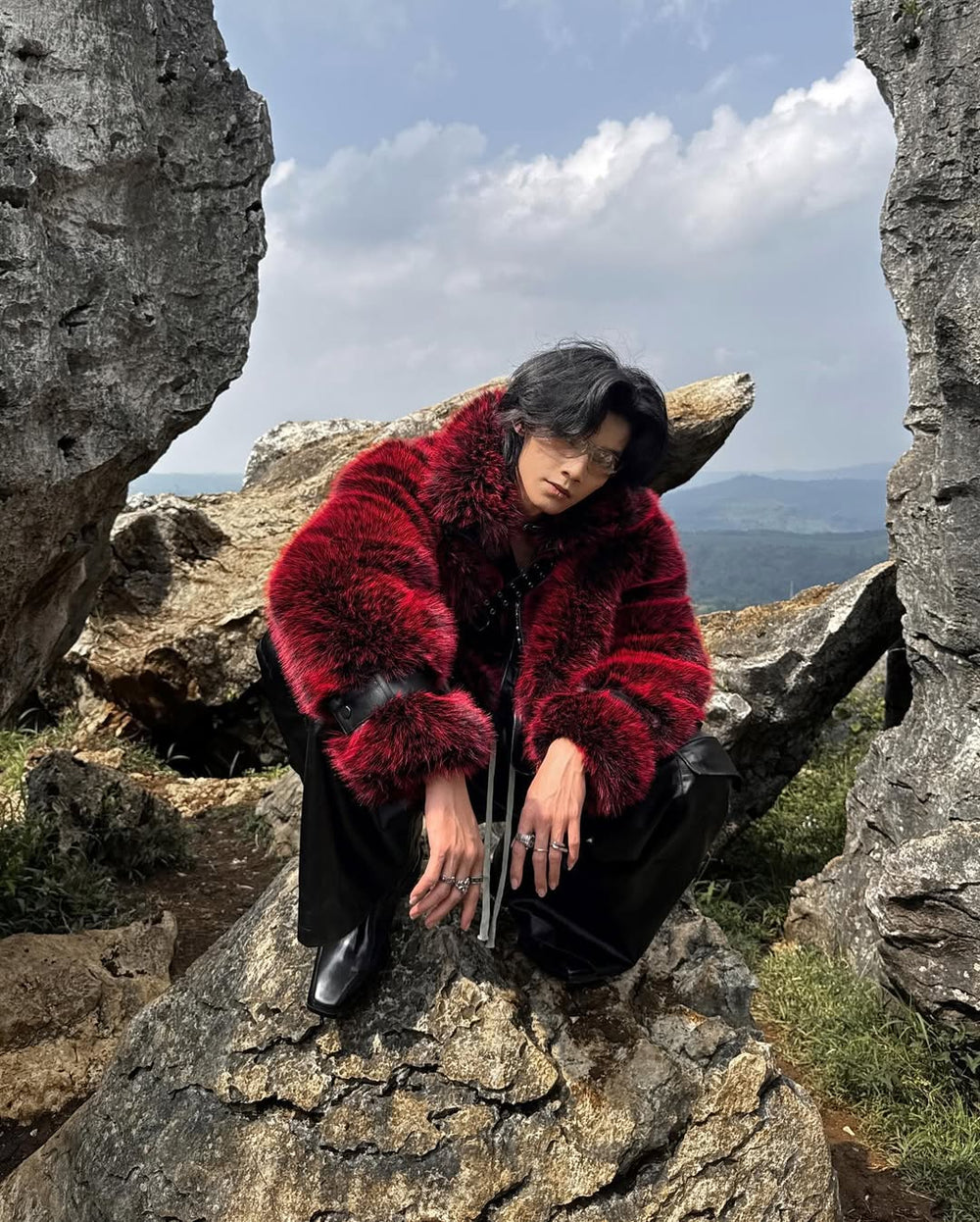 Lightweight Men's Faux Fur Winter Jacket – ArtsKoreanMan