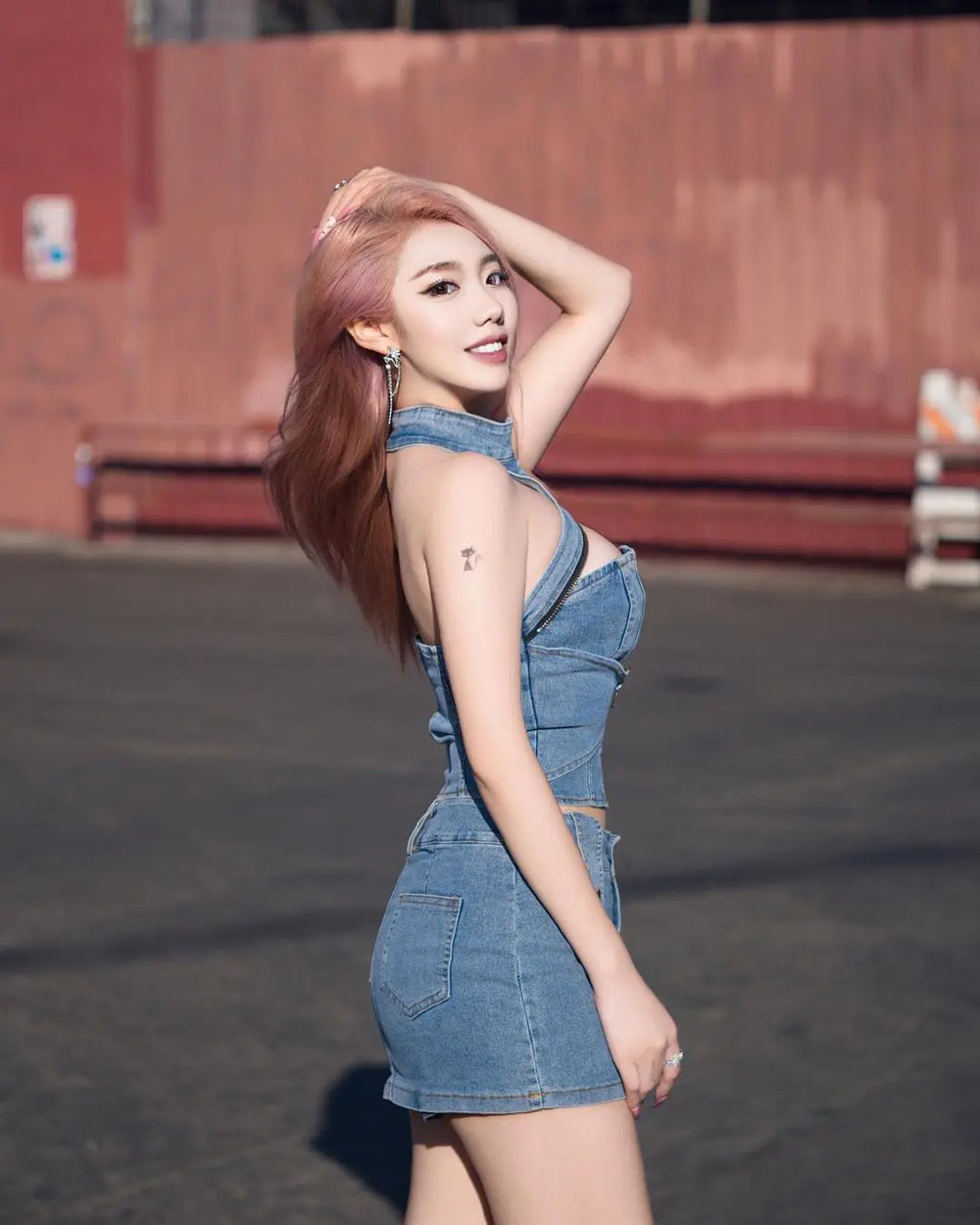 【23s August.】Trend Denim Vest Tight Skirt ArtsKoreanMan