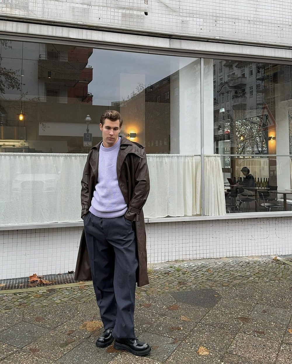 Thick-soled Metallic Derby Shoes ArtsKoreanMan