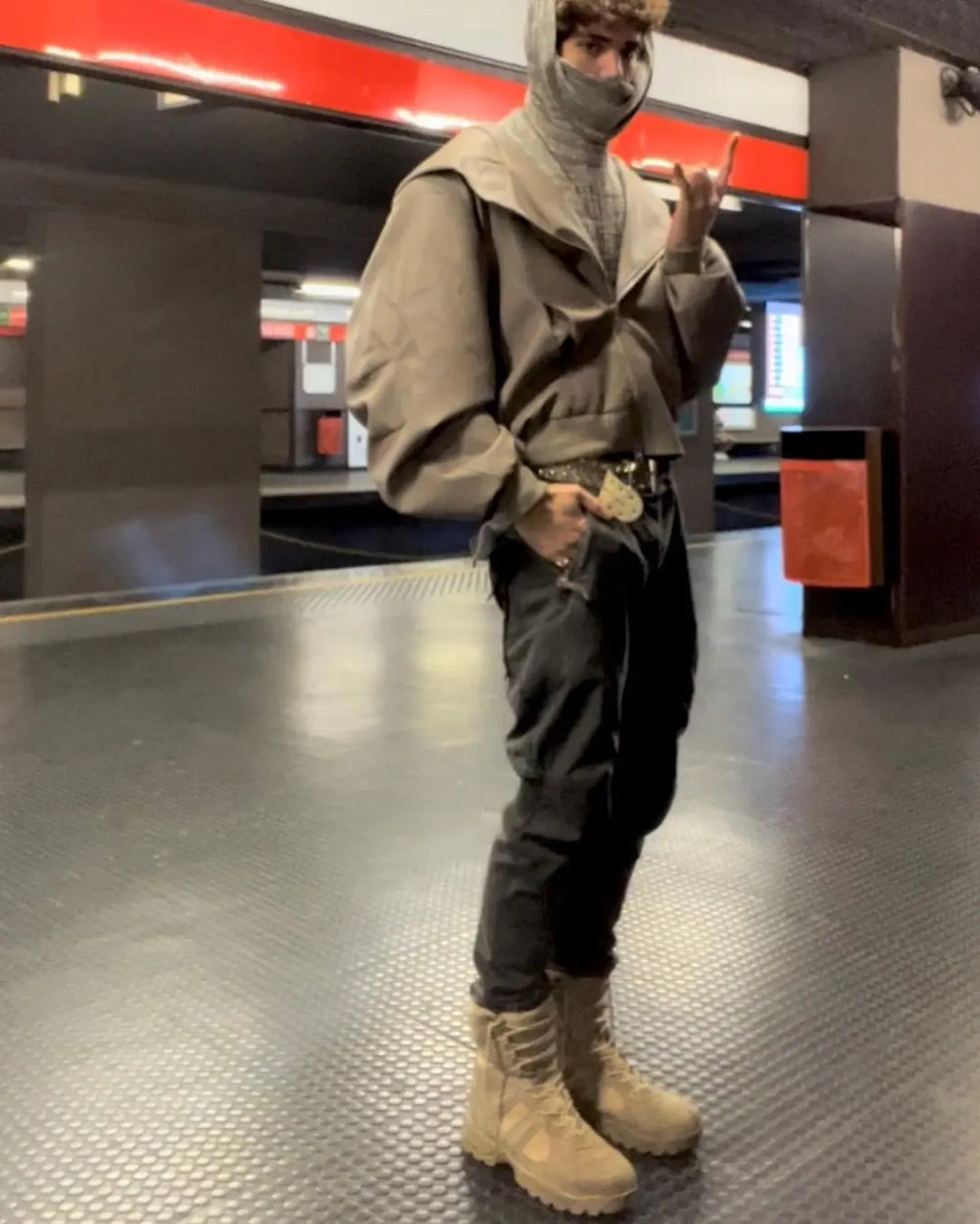 【23s September.】Niche Design Zip Hooded Leather Jacket ArtsKoreanMan