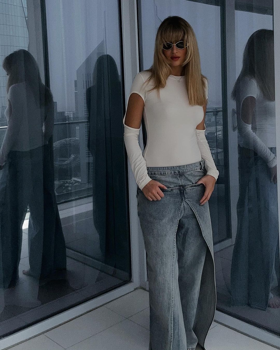 【24s January.】Fake Two-piece High-end Hot Girl Jeans Skirt ArtsKoreanMan