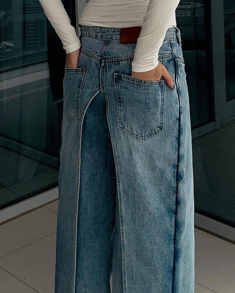 【24s January.】Fake Two-piece High-end Hot Girl Jeans Skirt ArtsKoreanMan