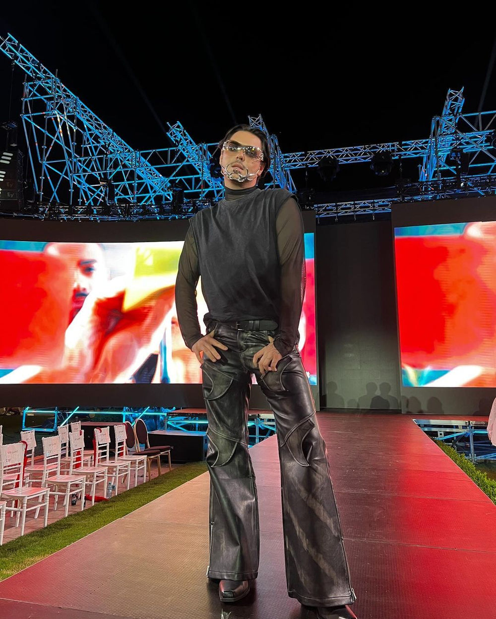 【23s November.】Distressed Faded Leather Trousers ArtsKoreanMan