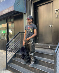 【24s March.】Deconstructed Three-dimensional Black Leather Pants ArtsKoreanMan