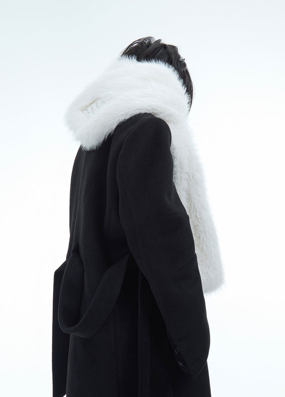 【24s Dec.】Faux Mink Solid Color Plush Scarf ArtsKoreanMan