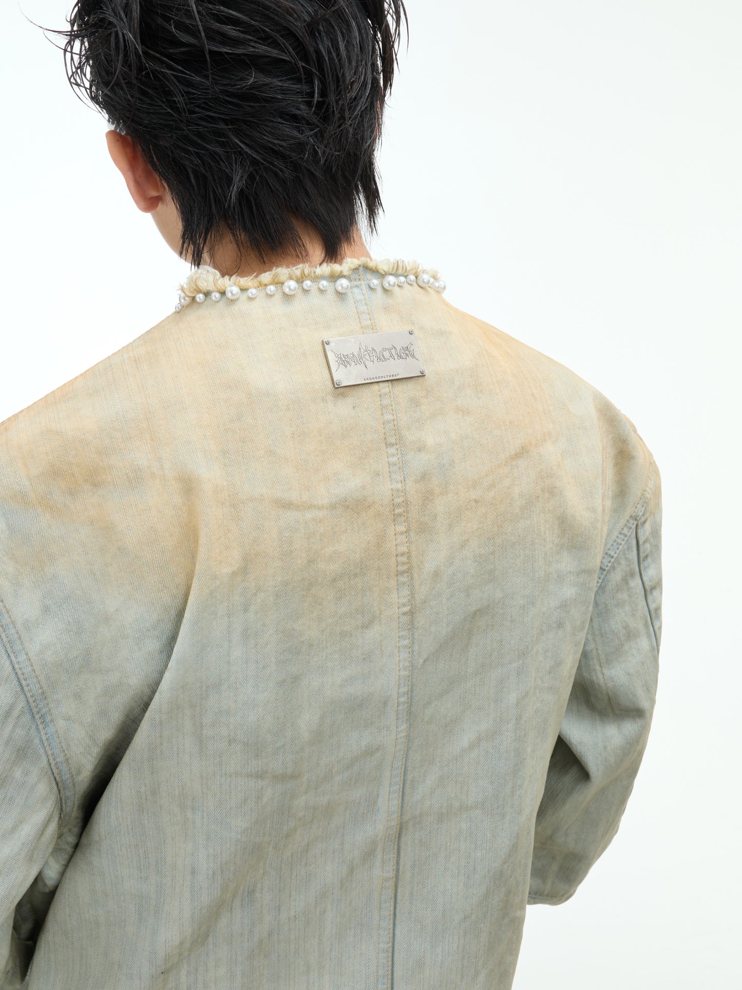 【25s Feb.】Pearl Embellished Vintage Denim Jacket/Jeans