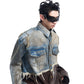 【24s Oct.】Vintage Distressed Patchwork Leather Denim Jacket