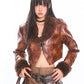 【25s Feb.】Faux Fur Short Leather Jacket