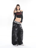 【24s April.】Hand-painted Distressed Graffiti Baggy Jeans ArtsKoreanMan