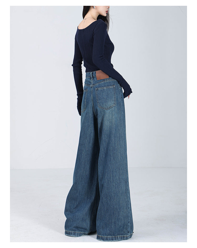 【24s Sep.】American Blue Loose Wide Leg Jeans ArtsKoreanMan