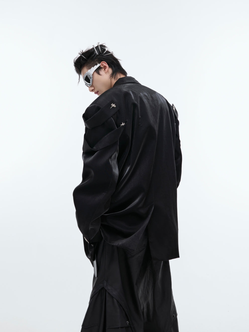 【24s Oct.】Liquid Glossy Outerwear Blazer ArtsKoreanMan