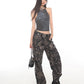 【24s Aug.】High Street Camouflage Retro Straight Leg Bootcut Jeans