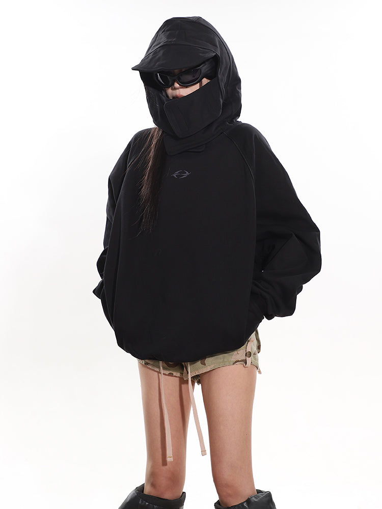 【24s February.】Avant-garde Patchwork Hooded Sweatshirt
