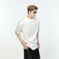 【24s May.】Textured Satin Simple T-shirt