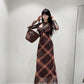 【24s Sep.】Plaid Lace Maxi Dress TrendyStyle101