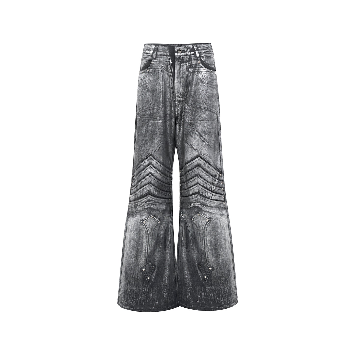 【25s Mar.】Silver Coated Deconstructed Jeans