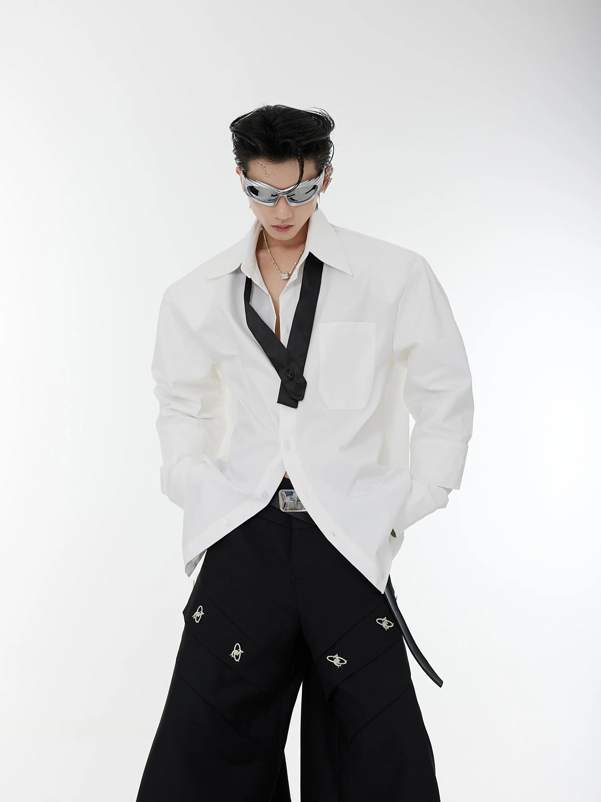 【23s August.】Double Cuff Shoulder Pads Shirt ArtsKoreanMan