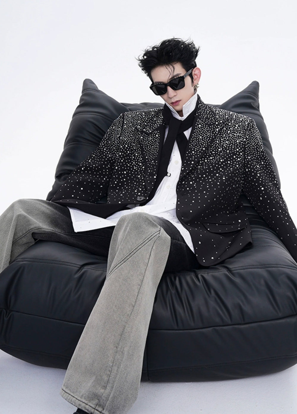 【24s Oct.】Rhinestone Design Suit Jacket ArtsKoreanMan