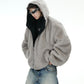 【25s Feb.】Zuoshan Carved Plush Hooded Double-Sided Jacket