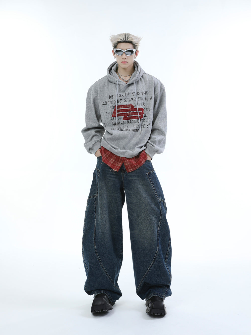 【24s Nov.】Embroidered Letter Design Hoodie ArtsKoreanMan