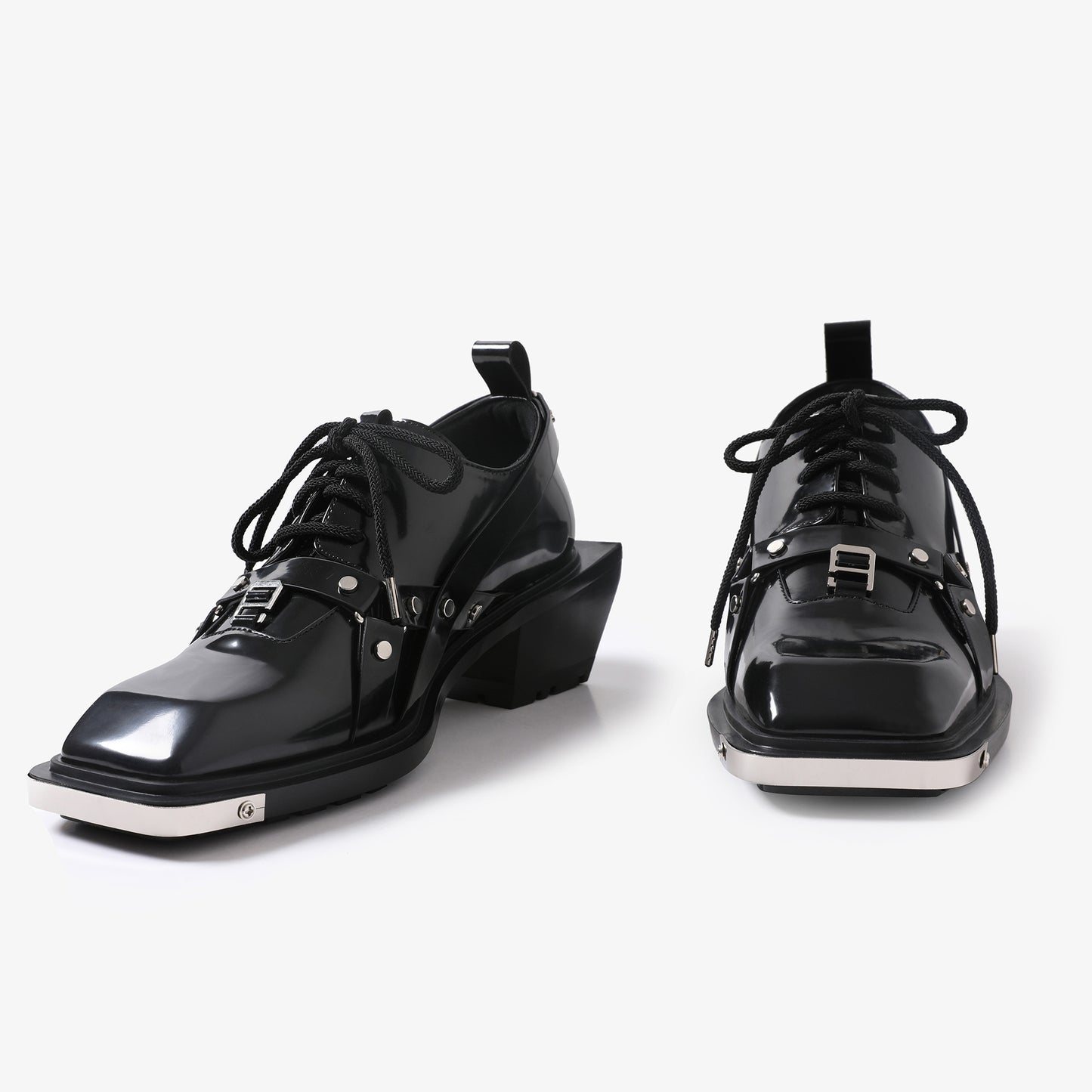 【New】Leather Shoes with Belt