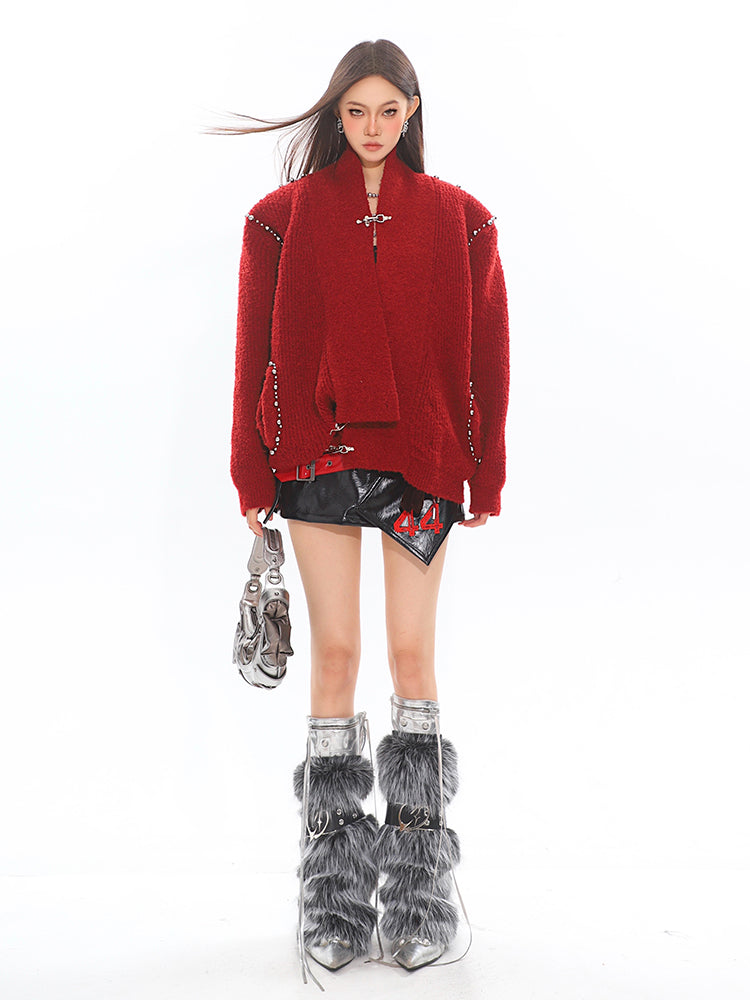 【24s Dec.】Metal Button Thick Knitted Sweater ArtsKoreanMan