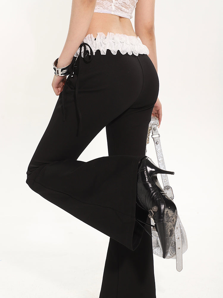 【24s May.】Niche Fake Two Piece Ballet Casual Pants ArtsKoreanMan