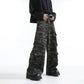 【24s Oct.】Vintage Distressed Camouflage Loose Overalls