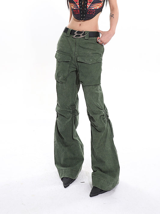 【24s March.】High Street Pleated Baggy Jeans
