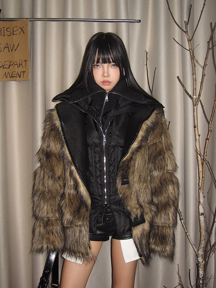 【24s Dec.】Reversible Suede Lapel Fur Coat ArtsKoreanMan