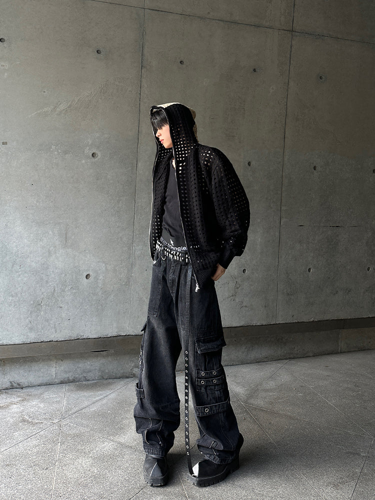 【24s Oct.】Cross-cut Woolen Hooded Drop-shoulder Loose Sweater ArtsKoreanMan