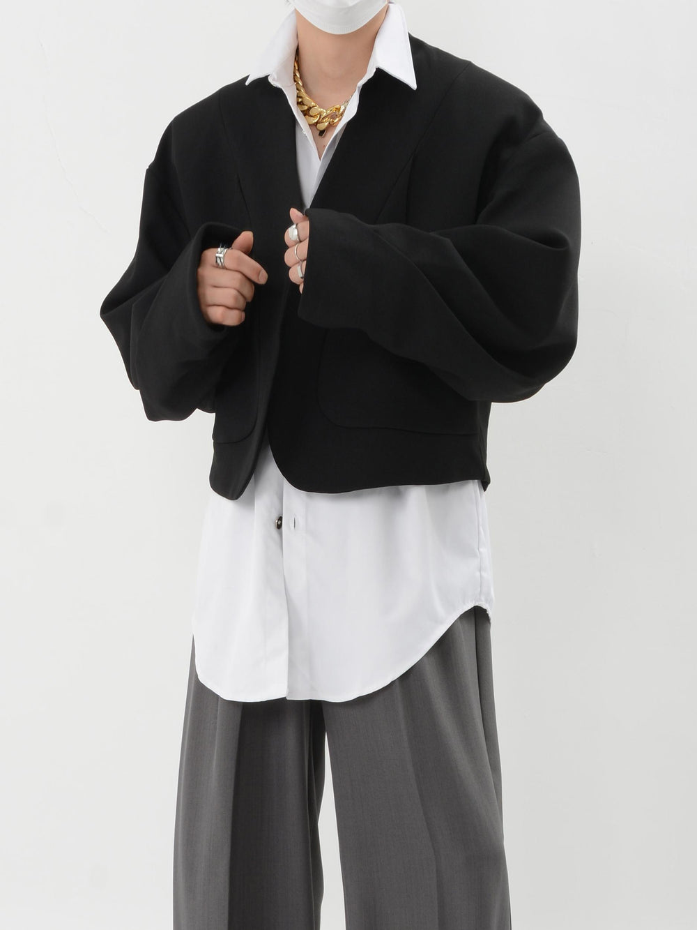 【24s Nov.】Structured Padded Short Blazer ArtsKoreanMan