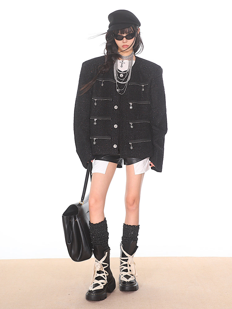 【24s Nov.】Vintage Loose Tweed Jacket ArtsKoreanMan