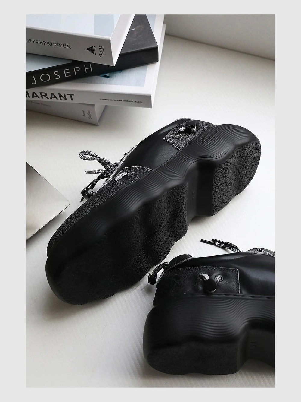 Trendy Platform Casual Leather Shoes ArtsKoreanMan