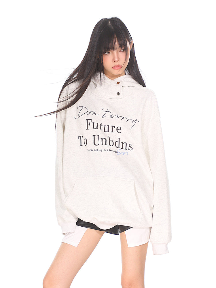 【24s Oct.】American Letter Embroidery Loose Hoodie ArtsKoreanMan