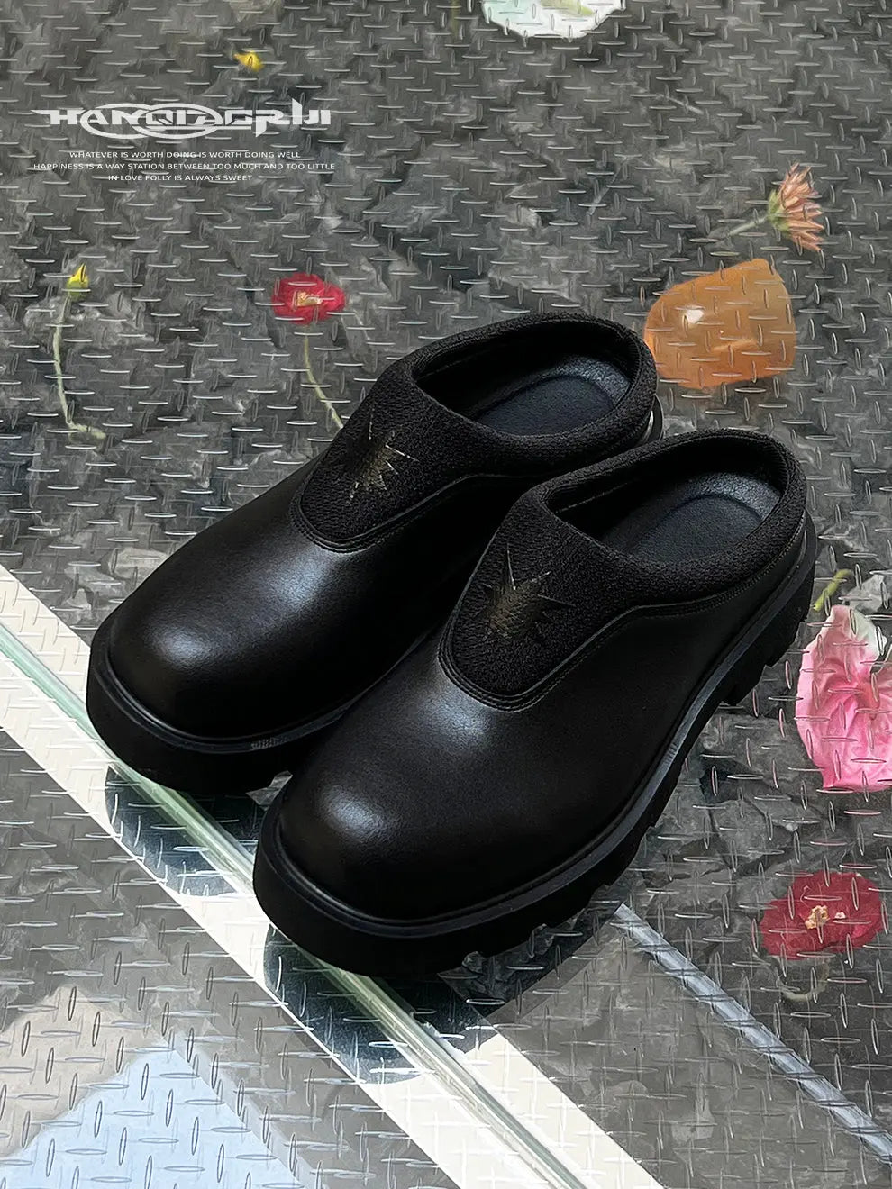 【New】Black Half Platform Shoes ArtsKoreanMan