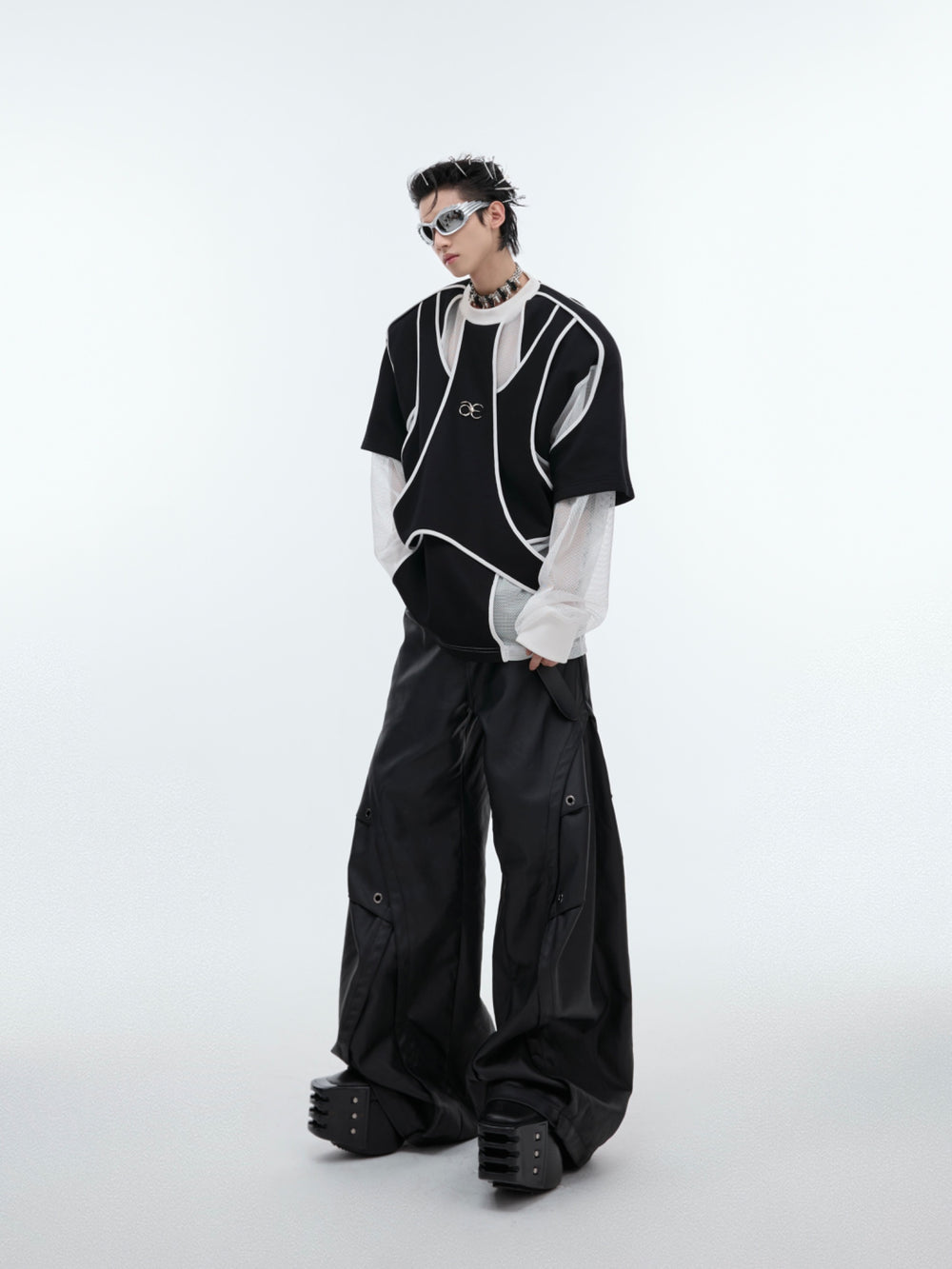 【24s Sep.】Fake Two-piece Crew Neck Sweatshirt ArtsKoreanMan