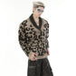 【24s Nov.】Contrast Leopard Print V-Neck Sweater