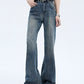 【24s Aug.】Cleanfit Light-colored Raw Pulp Flared Jeans