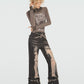 【24s Nov.】Wasteland Style Ripped Fringe Jeans